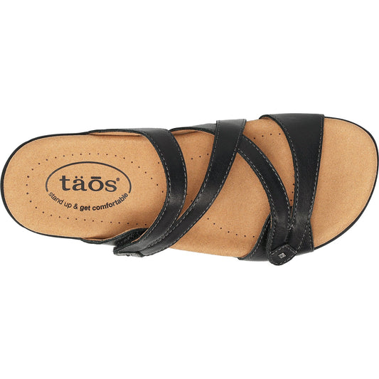 Women's Taos Double U Black Leather
