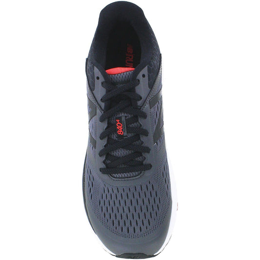 Men's New Balance M840GR4 Running Shoes Magnet/Energy Red Synthetic/Mesh